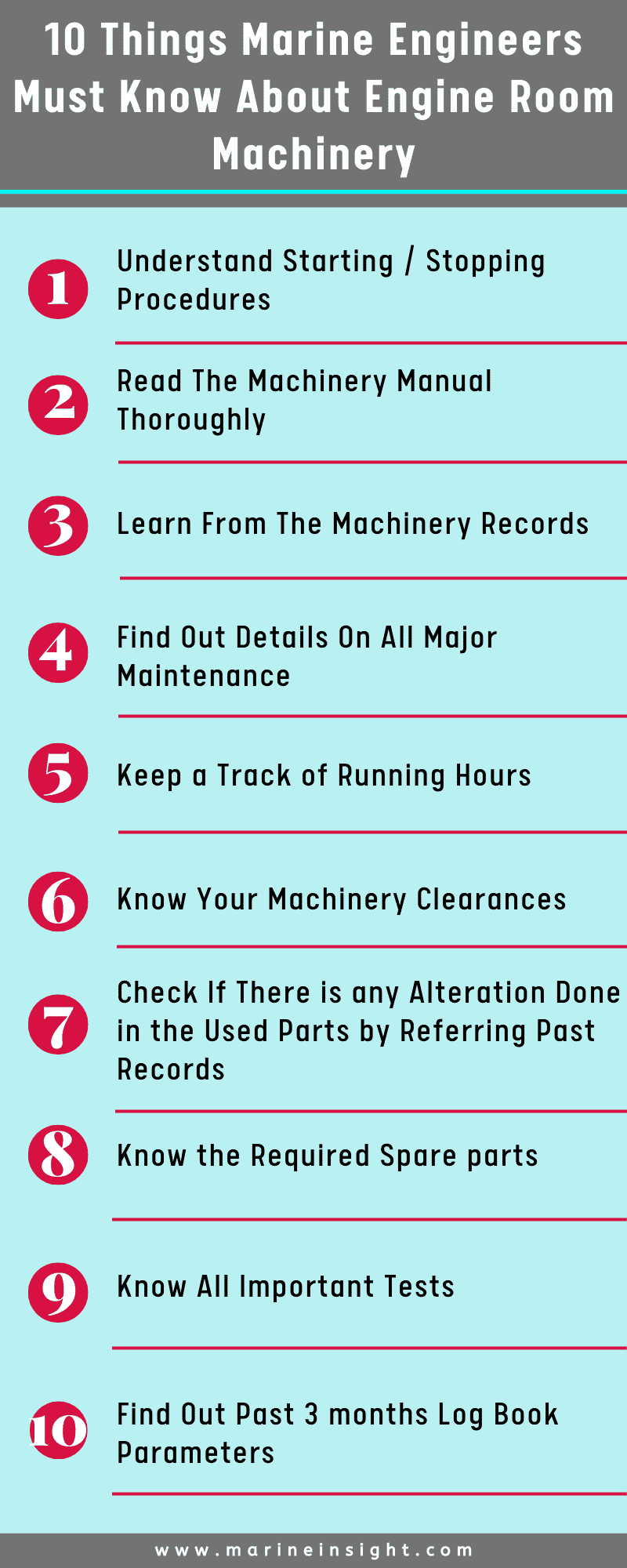 10 Things Marine Engineers Must Know About Engine Room Machinery