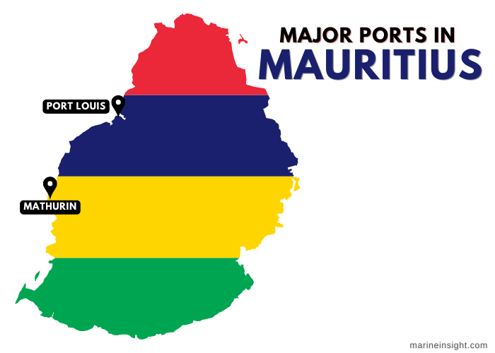 Mauritius Ports Map
