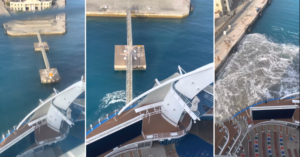 Watch: One Of World’s Longest Cruise Ships Crashes Into Jamaican Pier